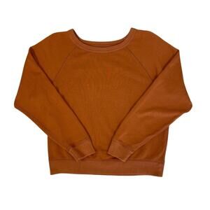 Everlane Lightweight French Terry Sweatshirt Burnt Orange Women's Sz Medium Cozy